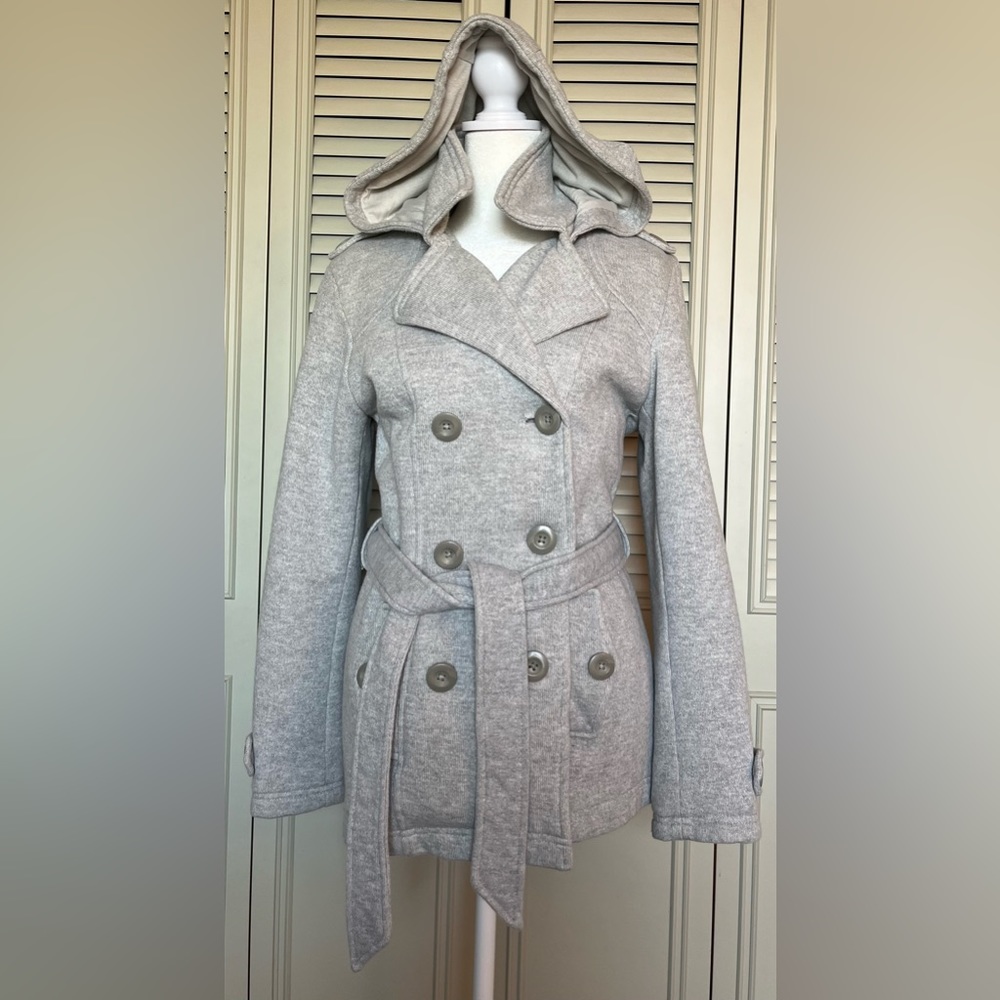 Women’s Lightweight Coat, Light Gray, Size M